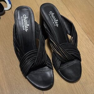 Charles by Charles David Black Strappy Mules